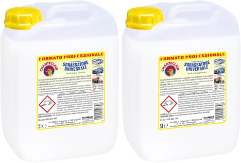 Chanteclair - Sgrassatore Universale, Superpotente, Profumo di Limone, Formula Originale, Formato Professionale - 5 Litri (Confezione da 2)