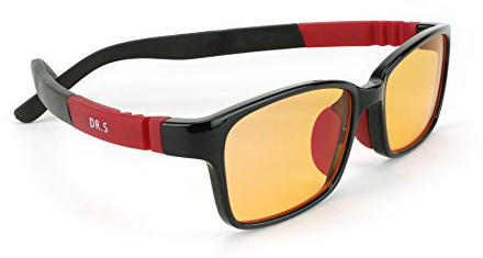Dr. S Blue Light Blocking Computer Glasses, Sunglasses, 99% Blue Filter Reduce Eyestrain Designed by an Eye Doctor (Kids Black)