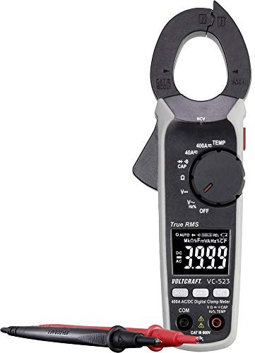 VOLTCRAFT 1899854 VC-9499270 VC-523 Stromzange kalibriert (ISO) digital CAT III 600V Anzeige (Counts): 4000