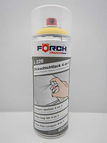 Förch 4 in 1 TRAKTOR GELB LANDMASCHINE DICKSCHICHTLACK LACK SPRAY SPRAYDOSE 400ML (1)