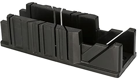 KOTARBAU® Caja de ingletes 1,5, Caja para inglete, Ideal para cortes en ángulos de 22,5°, 45° y 90°, Caja para cortar marcos, perfiles, tubos, Caja de sierra ingletadora, Caja de inglete de plástico