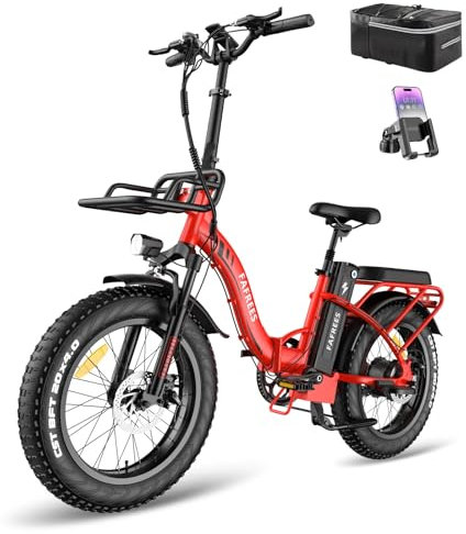 Fafrees F20 Max E-Bike Klapprad 20 * 4.0 Zoll, Elektrofahrrad Herren48V 22.5Ah Akku Reichweite 100-160km, Klappbar Fatbike 7-Gang, Pedelec Damen für Erwachsene