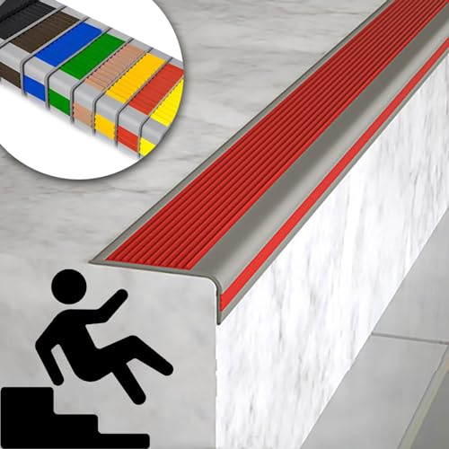 Ignifuge Bandes Décoratives De Bordure De Marche, intérieur Antidérapant Protection De Bord De Marche D'escalier, Auto Adhésif Nez De Marche Profilé D'escalier, L Profilé Protection d'angle Rebords. (