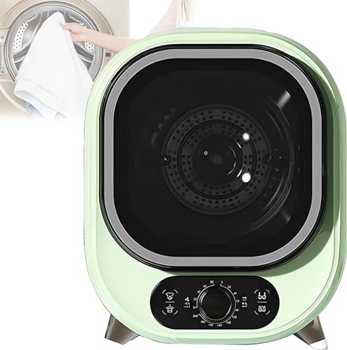 UYDJAKX Sèche-Linge à évacuation d'air, sèche-Linge à Tambour Frontal Filtre à Peluches et poussière Minuterie de 0 à 200 Minutes Air Chaud et Froid Séchage 3D Protection Contre la surchauffe 35 DB