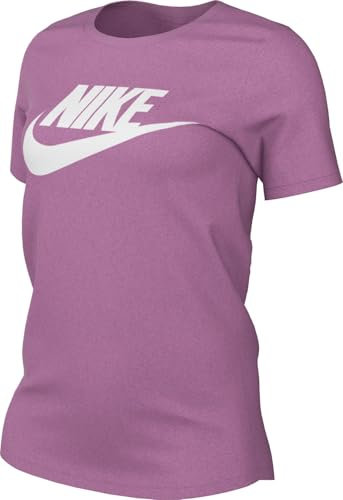 Nike Sportswear Essentials DX7906-632 - Maglietta con Logo da Donna, Colore: Rosa/Bianco