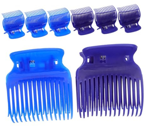8 Stück Heißwalzen Krallenclips aus Abs für Lockenwickler | Friseursalon und Zuhause, Leicht zu Bedienen, Wiederverwendbar, für Lockere Locken und Styling