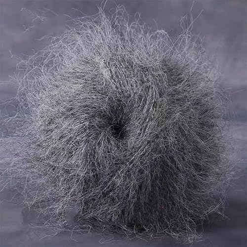 SYSUII 50 g mohairull handstickgarn för stickning och virkning handstickgarn, virkgarn, stickgarn, mjuk ull för virkning, bomullsgarn för gör-det-själv pyssel, hattar, halsduk, pullover, filt, kudde