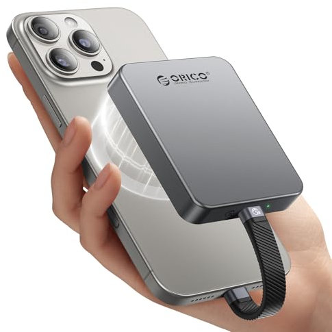 ORICO 1 TB SSD Externo magnético, grabación y Almacenamiento 4K ProRes HDR, 2000MB/s, Unidad de Estado sólido portátil, Carcasa de aleación de Aluminio, Compatible con Smartphone, Ordenador - K20