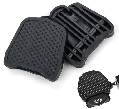 Bike Pad Plattform-Pedaladapter Kompatibel mit Look Keo – Rutschfester Pedal-Konverter für Klickpedale – Werkzeuglose Montage – Für Alltag, Freizeit & Schuhe ohne Cleats