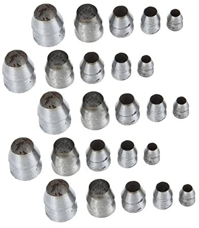SHINEOFI 25pcs Iron Wedge Set for Hammer and Axe Handle Reinforcement, Round Steel Practical Wedges Kit Multiple Diameter Sizes, Suitable for Woodworking and Tool Installation