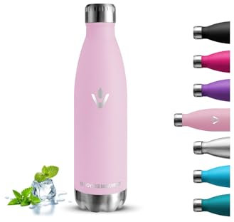 Borraccia, Borraccia Termica 750 ml, Senza BPA, Borraccie Acciaio Inox, Senza Perdite, Borracce Termiche, Isolato Sottovuoto, Bottiglie Metallo, Facile da Trasportare, per Fitness, Yoga, Campeggio