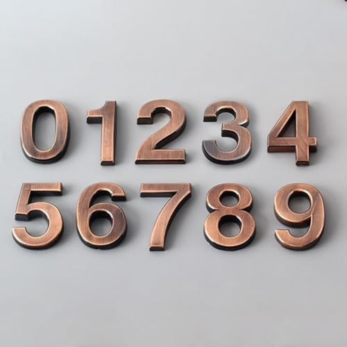 Placa de matrícula de casa 3D para puerta, buzón y hotel hecha de ABS (7)