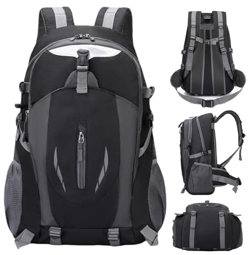 Shaersu Zaino Trekking Giornaliero 40L, Zaino 40 Litri Escursionismo Esterno, Impermeabile Organizzatore per Ciclismo Campeggio Sport Arrampicata Viaggio Trekking