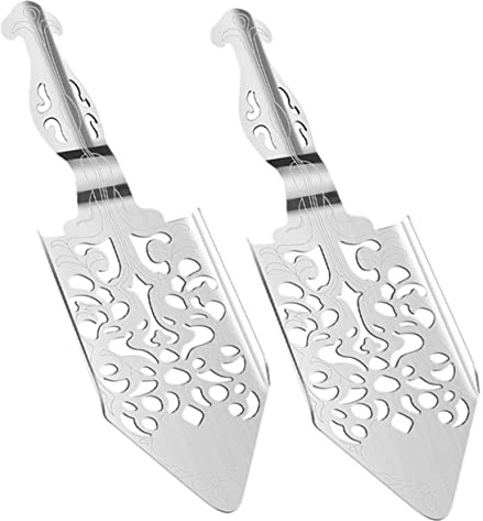 NUOBESTY 2 pièces Cuillère Absinthe Acier Inoxydable Vintage Cuillère Bar Décorative avec Filtre Creux pour Sucre Ustensile Bar Cocktail Résistant Corrosion