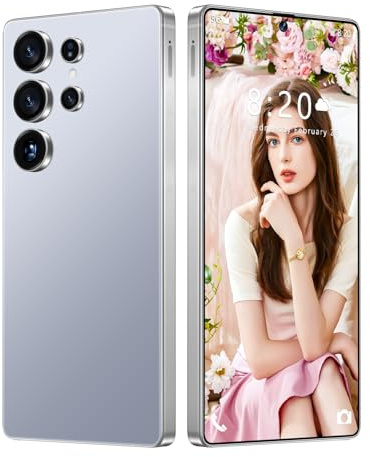 Smartphone S25 Ultra 5G/4G Android 14 Sbloccato, 16GB 1TB, Schermo HD Da 7,3'', Fotocamera Da 72MP 108MP, Telefono Cellulare Dual SIM Gratuito, Telefoni Cellulari Con Penna Integrata,Titanium Blue-7.