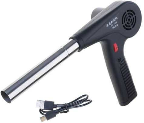 Petit ventilateur de barbecue électrique 5 V avec contrôleurs de vitesse variable pour barbecue de camping rechargeable
