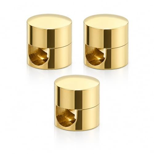 Thfaeyta Metal Cable Clips, 3 Sets Multi-Scene Cable Management Fittings Wire Clips for Chandelier Ceiling Lamp Cord Fixing Home Office Retro Decor Accessories (Gold)