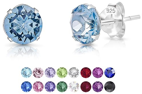 DTPsilver - Bleu - Boucle d'oreille - Boucles d'oreilles Femme - Bijoux Bleu - Aigue Marine