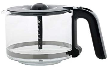 Verseuse en verre de rechange von der MMSB GmbH pour machine à café Philips Aroma, modèle CP9948/01, transparente, classique, avec couvercle