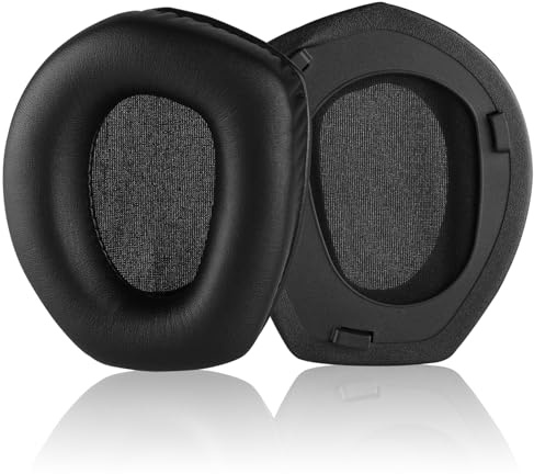 Yizhet Cuscinetti Cuffie Compatibile con Sennheiser RS195 RS185 RS175 RS165 | Padiglioni Cuffie di Ricambio in Pelle PU e Spugna, 1 Paio, Nero