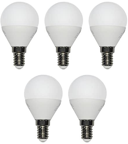 LED Lampe Energiesparlampe E14 5er Set LED Birne Kugel Tropfen 5x 4 Watt 320 Lumen warmweiss 3000K