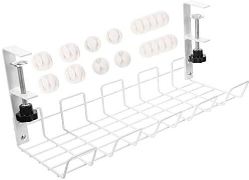 BESPORTBLE 1set under Desk Cable Rack Storage Basket Power Supplies Outlets Design Space-saving Accessory