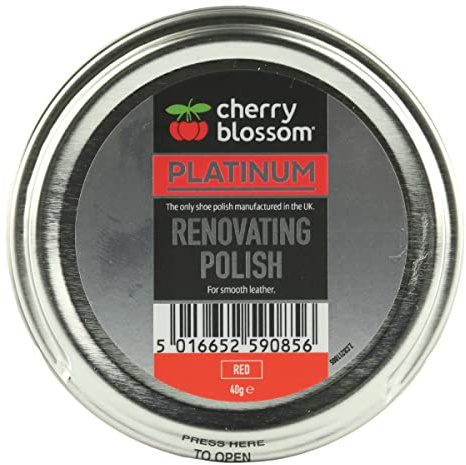 Cherry Blossom Footwear Renovating Polish Shoe, Red, 40g