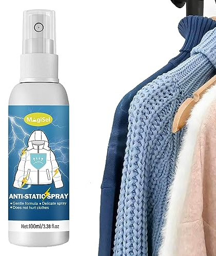 Antistatik Spray, Spray Antistatisch, Antistatik Spray Kleidung, Anti Static Spray, Antistatik Spray, für Kleidung, Textilien, Möbel und Auto, Reduziert Statische Aufladung,100ml