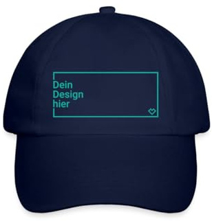 Basecap personalisiert mit Foto, Text oder Logo selbst gestalten | Personalisierbare Basecap aus 100 % Baumwolle mit Foto, Text oder Logo auf der nahtlosen Front gestalten