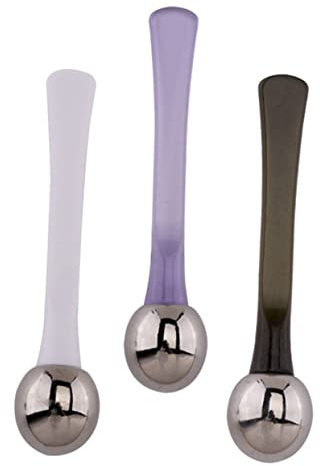 minkissy Metallspatel 6 Stk Massagelöffel Aus Zinklegierung Hautpflege-tools Gesichtsmassage-tool Spachtel Für Die Hautpflege Massagerolle Make-up-stift Make-up-gadgets Augen Spatel