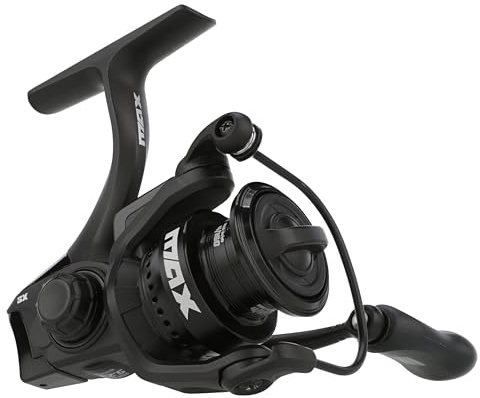 Abu Garcia Max SX Spinnrolle | Leichtes Graphitgehäuse und Rocket Line Management System | Sanfter Zug | Salzwasser- und Süßwasser-Angelrolle für Barsch, Forelle, Hecht & mehr | Größe 750