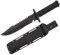 KS-11 Knife Outdoor Messer 35cm Länge - Bushcraft Messer mit rutschfesten Griff perfekt als Gürtelmesser - Schnitzmesser oder Jagdmesser incl. Kunststoffholster