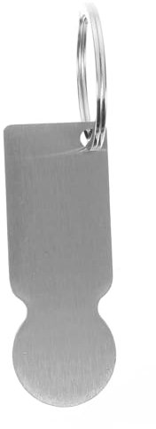 TEHAUX Shopping Cart Keychain Trolley Token Diy Heat Transfer Trolley Token Blank Keychain Pendant