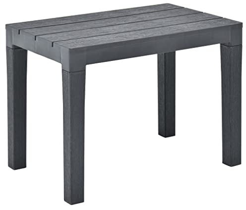 ULUYYUC Küchenbank Balkonbank Kleiner Balkon Sitzbank Garten Garden Bench - Gartenbänke 2 STK. Anthrazit Kunststoff für Parks Balkon Innenhof Terrasse