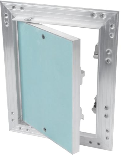 Vent Systems Panneau d'accès de 150 x 200 mm – Porte d'accès en métal – Cloison sèche, mur, électrique, porte de service d'inspection de plomberie – Panneau d'accès pour cloison sèche – Panneaux