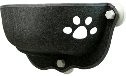 HoveeLuty Cama para Gatos con Ventosa para Ventana, 20 x 11 x 11 Pulgadas, Forma de Media, Hamaca para Ventana con Fuerte succión, Hamaca Lavable para Coche, Asiento Suave para Gatos, para contemplar