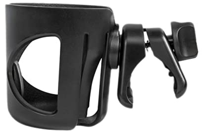UTHCLO Soporte para Tazas de Portavasos para Carritos de Bicicletas y Sillas de Ruedas Antideslizante y de Instalar Negro