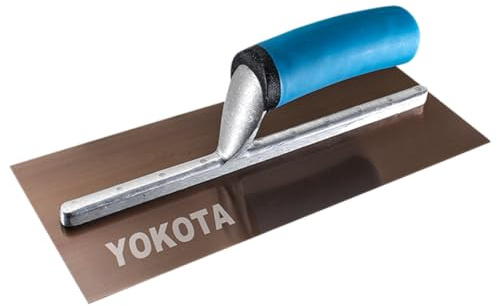 Glättkelle 28 x 11 cm 0,7 mm Trockenbaukelle Dreifach Gehärteter Edelstahl, Schlagfester Griff, Spachtelkelle Heavy Duty Gipser für Finishing Skimming Verputzer und Gipse