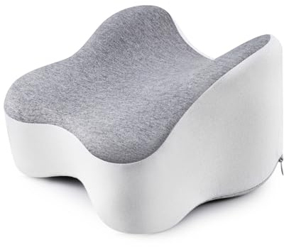 Wapasezyar Kniekissen für Seitenschläfer, Beinkissen Ergonomisches Seitenschläferkissen Knie mit Memory, für Stützt Beine, Knie, Hüfte Rücken und Schwangerschaft, Abnehmbar und Waschbar
