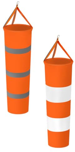 SUPVOX Mangas de Viento y Medición Meteorológica Color Aleatorio 2 Piezas de Tela Oxford Colores Surtidos, Prácticas y Portátiles para Exteriores para de Jardín