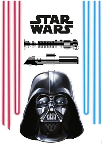Wandtattoo - Star Wars Darth Vader and Lightsaber - Größe 50 x 70 cm - Komar, Kinderzimmer, Wandaufkleber, Wanddekoration, Wandsticker