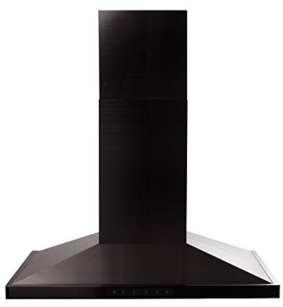 ZLINE 48 Convertible Vent Island Mount Range Hood in Black Stainless Steel (BSGL2iN-48)