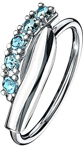 Piercingfaktor Septum Nase Ohr Continuous Ring Piercing Biegbar Filigrane Creole
