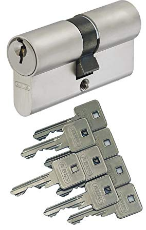 ABUS A93 Doppelzylinder 35/40mm mit 8 Schlüssel, mit Not-u. Gefahrenfunktion und Bohrschutz, Profil C73 C83
