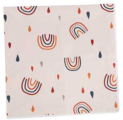 Shanrya Unter Hochstuhl-Bodenmatte, Spielmatte Esszimmerstuhl-Matte Baby-Hochstuhl-Bodenschutz, für Baby (110 * 110CM, SMT105-EF345)