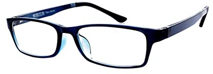 Fullwosing Gafas de miopía Myopia con dioptrías de -0,50 a -6,00, gafas de distancia para hombre y mujer, color negro y azul, azul, -3.00