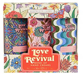 Heathcote & Ivory Hand Creams 30ml x3, Calming Essential Oils, Shea Butter, Fragrance Hand Moisturiser, Pocket and Travel Size, Vegan and Cruelty Free, Beauty Gift For Her