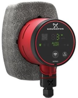 Grundfos Hocheffizienz-Umwälzpumpe Alpha3 15-60 130 mm inkl. Wärmedämmschale HE Pumpe