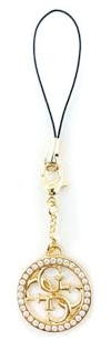 GUESS Pendentif GUCPM4DRD pour téléphone portable 4G Rhinestone Charm, Métal