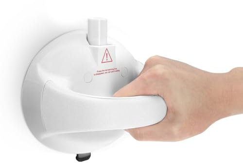 Newthinking Haltegriff Dusche Ohne Bohren, Saugnapf Griff Duschgriff Haltegriffe mit Saugnapf, Dusche Saugnapf Haltegriffe für Senioren, Kinder